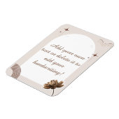 Brown Minimalistisch Boho Notes benutzerdefinierba Magnet (Linke Seite)