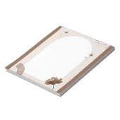 Brown Minimalistisch Boho Notes benutzerdefinierba Notizblock (Rotiert)