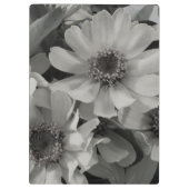 Brown Mit Augen Susan Blume Klemmbrett (Rückseite)