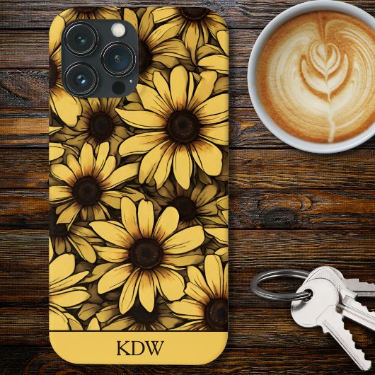 Brown Mit Augen Susan Monogram Case-Mate iPhone Hülle