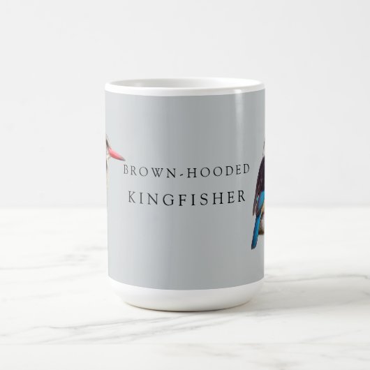 Brown-Mit Kapuze Eisvogel-Tasse Kaffeetasse (Mittel)