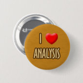 BROWN MODEL - I LOVE ANALYSIS BUTTON (Vorne & Hinten)