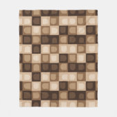 Brown Modern Boho Arch Geometric Aztec Muster Fleecedecke (Vorderseite)