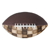 Brown Modern Boho Arch Geometric Aztec Muster Football (Vorderseite)