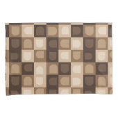 Brown Modern Boho Arch Geometric Aztec Muster Kissenbezug (Vorderseite-Rechts)