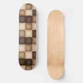 Brown Modern Boho Arch Geometric Aztec Muster Skateboard (Vorderseite)