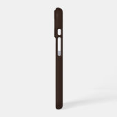 Brown Modern Business Logo & QR Code Werbung iPhone 16 Hülle (Linke Seite)