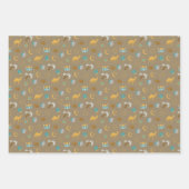 Brown Modern Ramadan Eid Mubarak Happy Eid Geschenkpapier Set (Vorderseite 2)