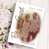 Brown Modern Romantic Overlay Gradient Script Save The Date