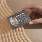 Brown Modern Wellness-Center & Massage Business Ca Visitenkarte