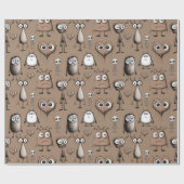 Brown Monsters Geschenkpapier (Flach)