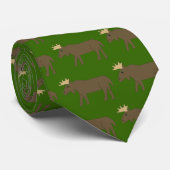Brown Moose-Krawatte Krawatte (Gerollt)