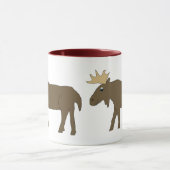 Brown Moose-Tasse Tasse (Zentrum)