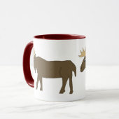 Brown Moose-Tasse Tasse (Vorderseite Links)