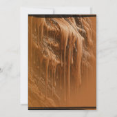 Brown Mud Foto Modern Geburtstag Einladung (Rückseite)