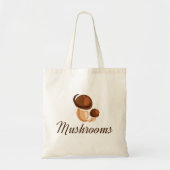 Brown Mushroom Whimsical Nature Food Tragetasche (Vorne)