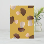 Brown Mushrooms Einladung (Stehend Vorderseite)