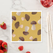 Brown Mushrooms Serviette (Beispiel)