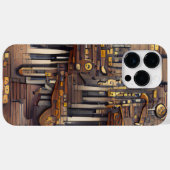 BROWN MUSICAL STEAMPUNK THEMA Case-Mate iPhone HÜLLE (Rückseite (Horizontal))