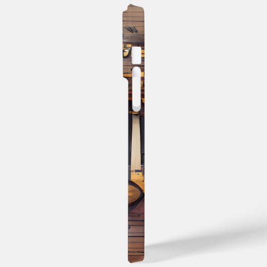 BROWN MUSICAL STEAMPUNK THEMA Case-Mate iPhone HÜLLE (Rückseite / Links)