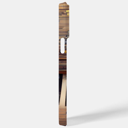 BROWN MUSICAL STEAMPUNK THEMA Case-Mate iPhone HÜLLE (Rückseite / Rechts)