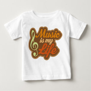 Brown-Musik ist mein Leben Baby T-shirt