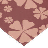 Brown Mute Floral Abstrakt Pattern Tischdecke (Schrägansicht)