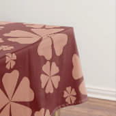 Brown Mute Floral Abstrakt Pattern Tischdecke (Beispiel)