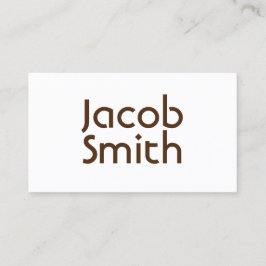 Brown Mystery Writer Visitenkarte