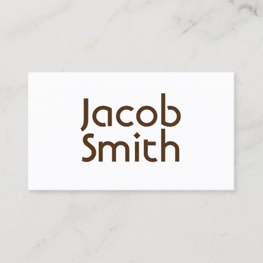 Brown Mystery Writer Visitenkarte (Vorderseite)