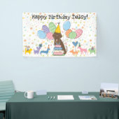 Brown Neapolitan Mastiff Dog Birthday Banner (Messeveranstaltung)