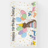 Brown Neapolitan Mastiff Dog Birthday Banner (Vertikal)