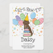 Brown Neapolitan Mastiff Dog Birthday Einladung (Vorne/Hinten)