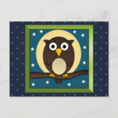 Brown Night Owl Postkarte (Vorderseite)