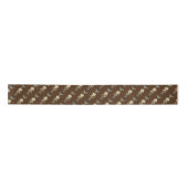 Brown Nutcracker Soldier Weihnachtswrapping Paper Satinband (Vorderseite)