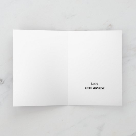 Brown Oaster Bunny, Happy Oaster Karte (Innenseite)