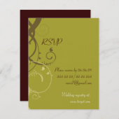 BROWN/OLIVE UAWG FÜR DIE EINLADUNG (Vorne/Hinten)