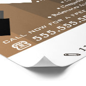 Brown Ombre & Paint Roller, Maler & Dekorator Poster (Ecke)