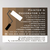 Brown Ombre & Paint Roller, Maler & Dekorator Poster (Vorne)