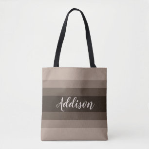 Brown Ombre Stiped Custom Tasche