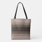 Brown Ombre Stiped Custom Tasche (Rückseite)
