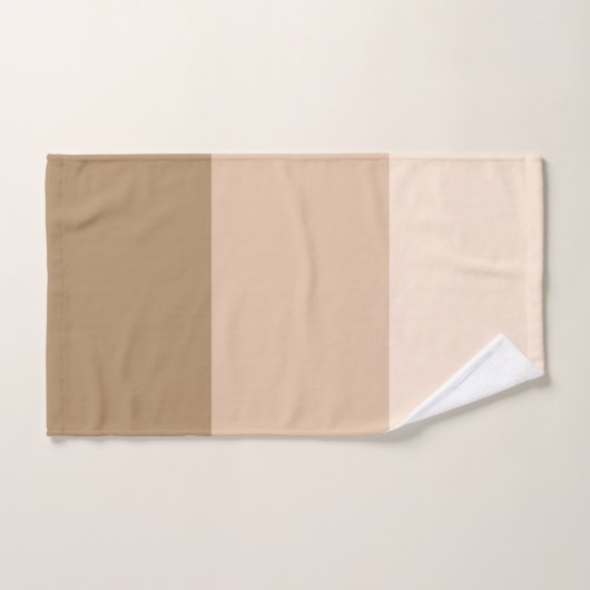 Brown Ombre Striping Badhandtuch Set (Handtuch)