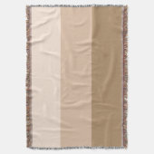 Brown Ombre Striping Decke (Vorderseite Vertikal)