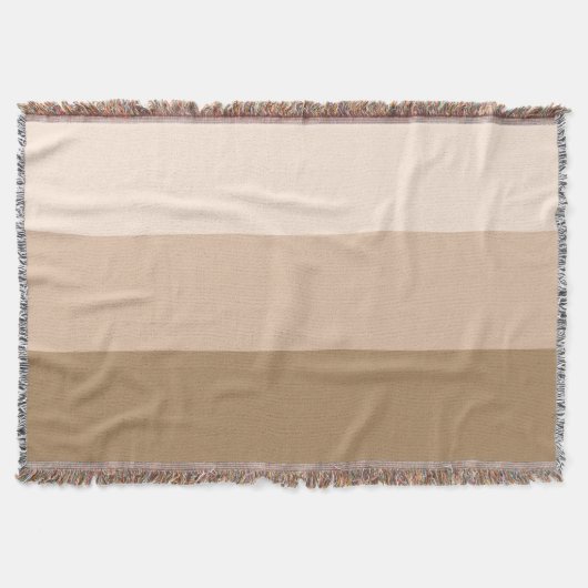 Brown Ombre Striping Decke (Vorderseite)