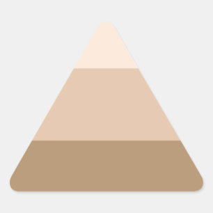 Brown Ombre Striping Dreieckiger Aufkleber