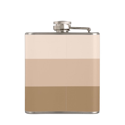 Brown Ombre Striping Flachmann (Rückseite)