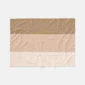 Brown Ombre Striping Fleecedecke (Vorderseite (Horizontal))