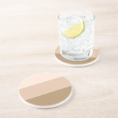 Brown Ombre Striping Getränkeuntersetzer (Seite)