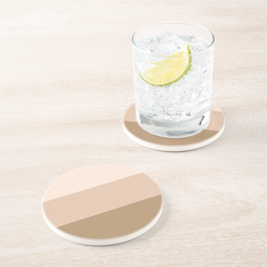 Brown Ombre Striping Getränkeuntersetzer (Seite)