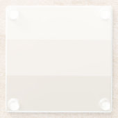 Brown Ombre Striping Glasuntersetzer (Rückseite)